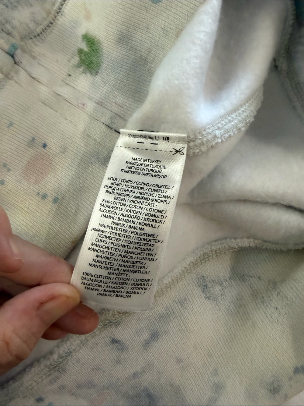NWOT POLO RALPH LAUREN Paint Splatter Full Zip Hoodie Pony XL - Picture 7 of 12